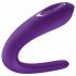 Satisfyer Double Classic - wasserdichter, akkubetriebener Paarvibrator (lila) 