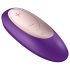 Satisfyer Double Plus Remote - Funkfernbedienbarer, wiederaufladbarer Paarvibrator (lila)