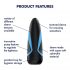 Satisfyer Men One Masturbator und Lusty Tongues Einsatz (Blau-Schwarz) 