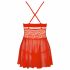 Obsessive 838-BAB-3 - Pikantes Spitzen-Babydoll mit Tanga (Rot) 