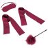 S&M - Satin Starter Fessel-Set (Rot) - 4-teilig