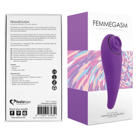 FEELZTOYS Femmegasm - wasserfester Vaginal- und Klitorisvibrator (lila) 