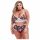 Baci Plus Size - Blumenmuster, Spitzen-BH-Set, mit hohem Bund