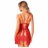 Obsessive Claussica - Weihnachtsmädchen Babydoll mit Tanga (rot)  - M/L