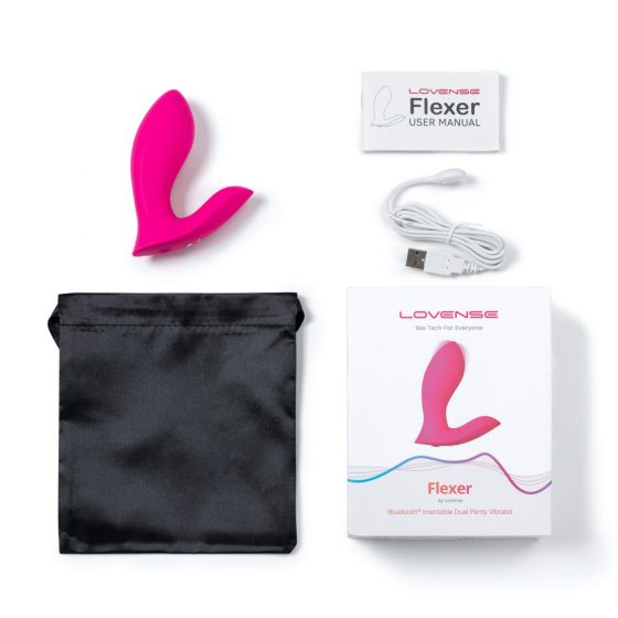 LOVENSE Flexer Panty - akkubetriebener 2-in-1-Vibrator (rosa)