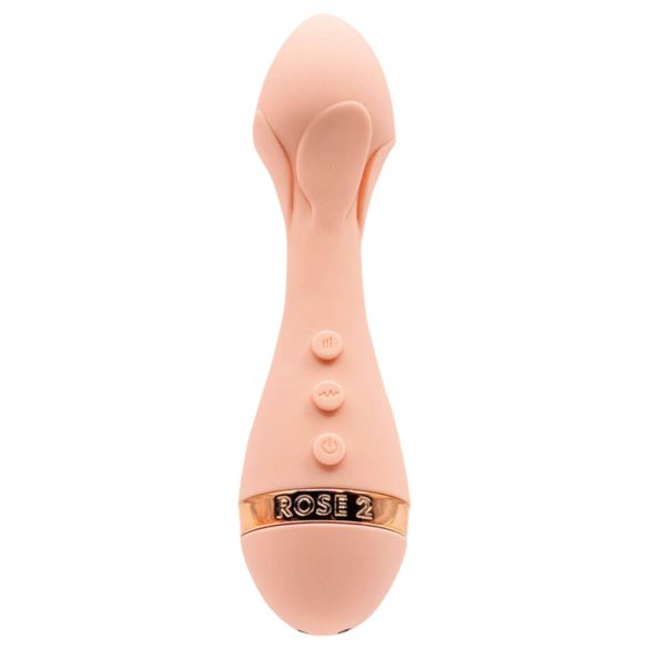 Vush Die Rose 2 - aufladbarer, wasserdichter Massage-Vibrator (rosa) 