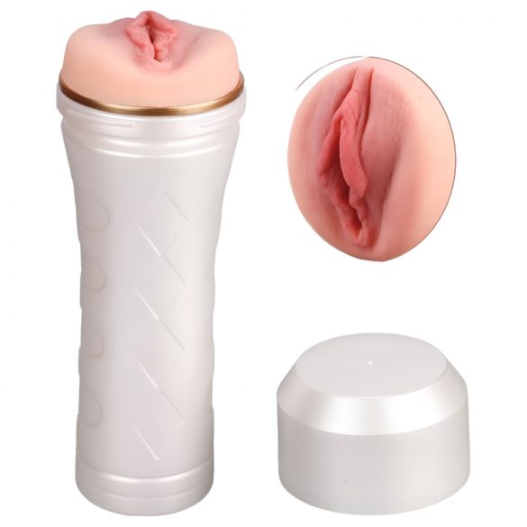 Tracy's Dog 3D Stroker - Lebensechte Masturbationshilfe im Etui (Weiß-Natur)